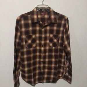 Men Arizona Brown Flannel M